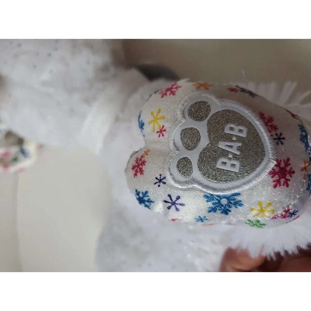 Build A Bear Snow Magic Glisten Reindeer Plush‎ Glitter Snowflake Stuffed 18